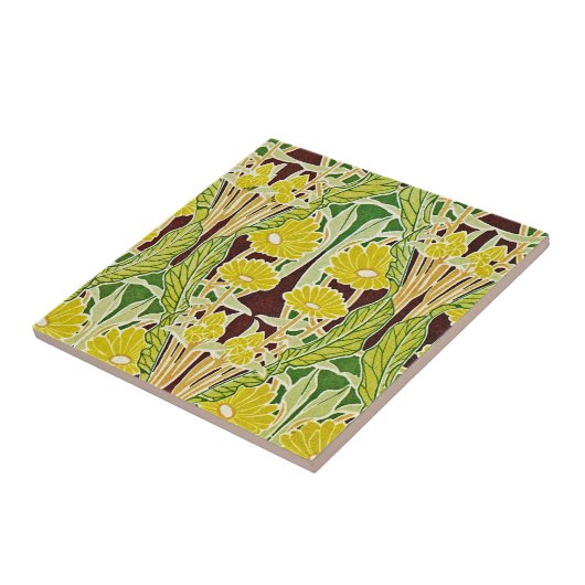 Art Nouveau Pattern #7 in Emporio Moffa Tegeltje (Zijkant)