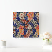 Art Nouveau Pattern #8 in Emporio Moffa Vierkante Klok (Huis)