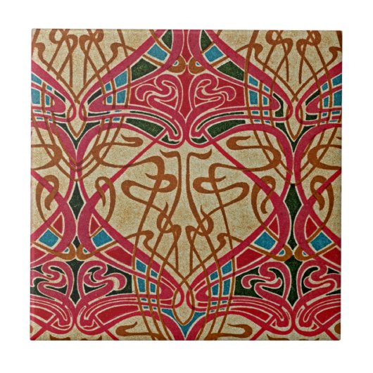 Art Nouveau Pattern #9 in Emporio Moffa Tegeltje (Voorkant)