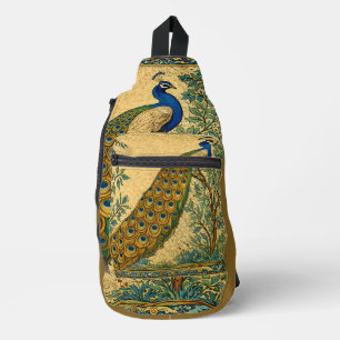 Art Nouveau Pauw Botanische Illustratie Sling Bag