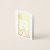 Art Nouveau Pauw dame Folie Kaarten (Voorkant)