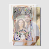 Art Nouveau Pauw dame Vellum Uitnodigingen (Offset (Koppel))