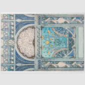  Art Nouveau Pauw, Kranen & Zonnebloemen Tissuepapier (Voorkant)