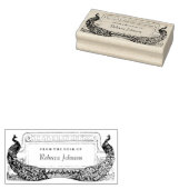 Art Nouveau Pauw Label of Briefpapier Rubberstempel (Gestempeld)