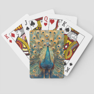Art Nouveau Pauw Pokerkaarten