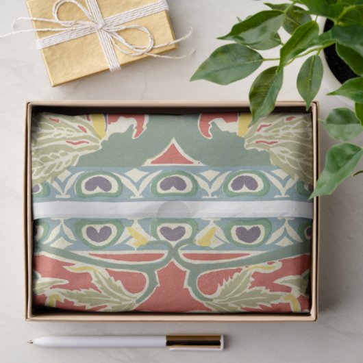 Art Nouveau Pauw Tissuepapier (Geschenk)