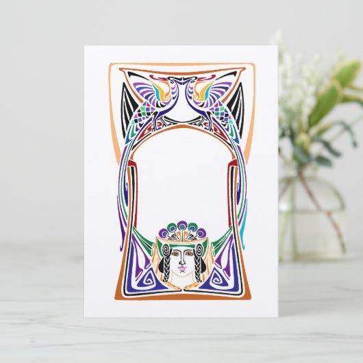 Art nouveau peace-design (Staand voorkant)