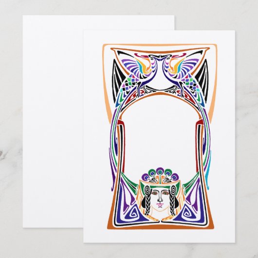 Art nouveau peace-design (Voorkant / Achterkant)