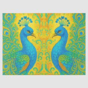 Art Nouveau Peacock 18 lb Decoupage Tissuepapier