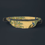 Art Nouveau Peacock Botanical Illustration  Heuptasje<br><div class="desc">An elegant Art Nouveau–inspired illustration featuring two graceful peacocks set within a lush botanical landscape of pomegranate branches, flowing water, and intricate floral ornamentation. Rich jewel tones, sinuous lines, and decorative detailing evoke the timeless beauty of classic European decorative arts and vintage wallpaper design. This refined nature composition blends romantic...</div>