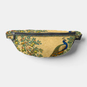 Art Nouveau Peacock Botanical Illustration  Heuptasje (Liggend)