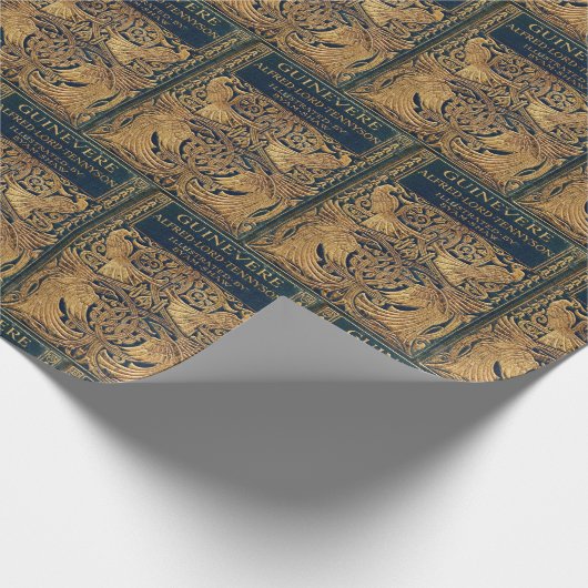 Art Nouveau Peacock Cadeaupapier (Hoek)