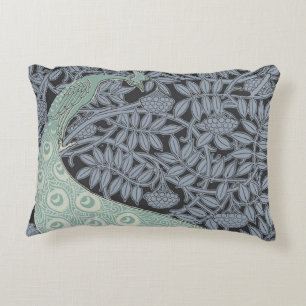 Art Nouveau Peacock Classic  Bird Accent Kussen