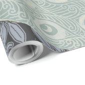 Art Nouveau Peacock Classic  Bird Cadeaupapier (Rol Hoek)