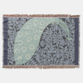 Art Nouveau Peacock Classic Bird Deken (Voorkant)