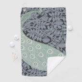 Art Nouveau Peacock Classic  Bird Golfhanddoek (Insitu)