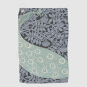 Art Nouveau Peacock Classic  Bird Golfhanddoek (Voorkant)