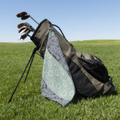 Art Nouveau Peacock Classic  Bird Golfhanddoek (Groen)