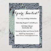 Art Nouveau Peacock Classic  Bird Kaart (Voorkant / Achterkant)