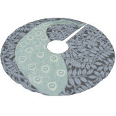 Art Nouveau Peacock Classic  Bird Kerstboom Rok (Gekanteld)