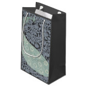 Art Nouveau Peacock Classic  Bird Klein Cadeauzakje (Achterkant Gekanteld)