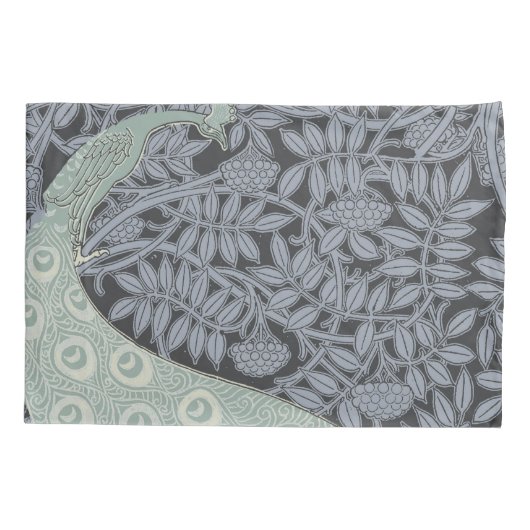 Art Nouveau Peacock Classic  Bird Kussensloop (Achterkant)