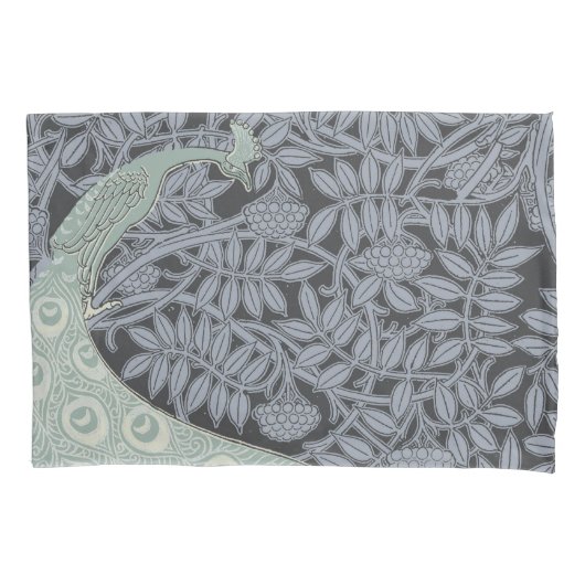 Art Nouveau Peacock Classic  Bird Kussensloop (Voorkant)