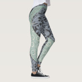 Art Nouveau Peacock Classic  Bird Leggings (Rechts)