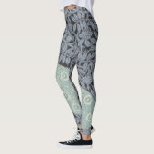 Art Nouveau Peacock Classic  Bird Leggings (Links)