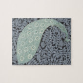 Art Nouveau Peacock Classic Bird Legpuzzel (Horizontaal)