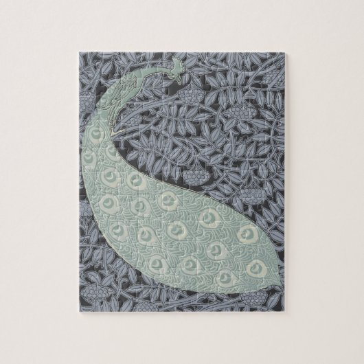 Art Nouveau Peacock Classic Bird Legpuzzel (Verticaal)