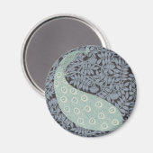 Art Nouveau Peacock Classic  Bird Magneet (Voorkant / Achterkant)