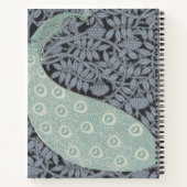 Art Nouveau Peacock Classic  Bird Notitieboek (Achterkant)