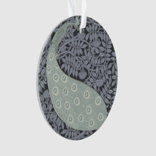 Art Nouveau Peacock Classic  Bird Ornament (voorkant)