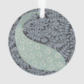 Art Nouveau Peacock Classic  Bird Ornament (achterkant)