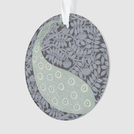 Art Nouveau Peacock Classic  Bird Ornament (voorkant)