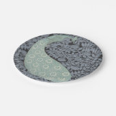 Art Nouveau Peacock Classic  Bird Papieren Bordje (Gekanteld)