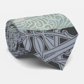 Art Nouveau Peacock Classic  Bird Stropdas (Opgerold)