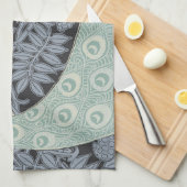 Art Nouveau Peacock Classic  Bird Theedoek (Quarter Fold)