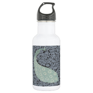 Art Nouveau Peacock Classic  Bird Waterfles