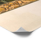 Art Nouveau Peacock Design Sonrel Poster (Hoek)