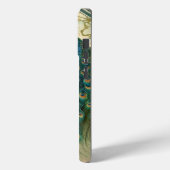 Art Nouveau Peacock Elegant Feathers Naam Case-Mate iPhone Case (Achterkant / Links)