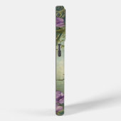 Art Nouveau Peacock Elegant Feathers Naam Case-Mate iPhone Case (Achterkant / Rechts)