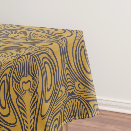 Art Nouveau Peacock Feather Pattern Tafelkleed (Voorbeeld)