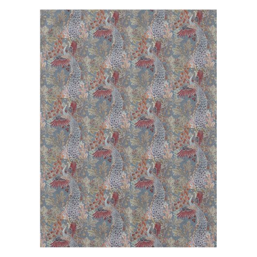 Art Nouveau Peacock & Fig van Walter Crane Tafelkleed (Voorkant)