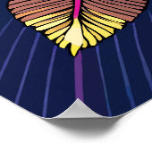 Art Nouveau Peacock Glamour Poster (Hoek)