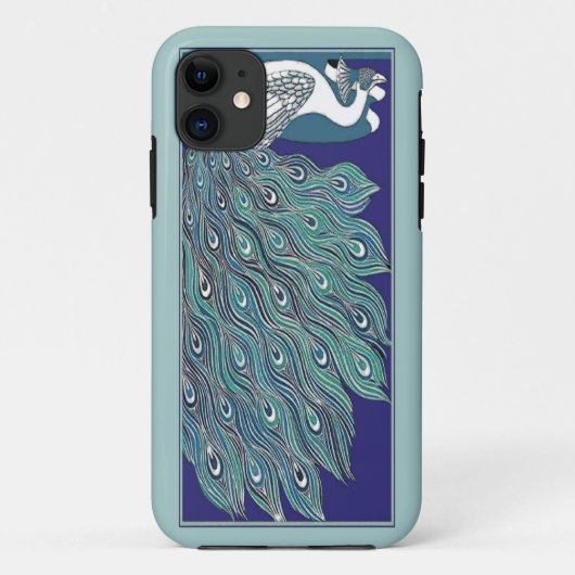 Art Nouveau Peacock iPhone5 Case Mate (Achterkant)
