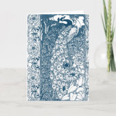 Art Nouveau Peacock Kaart (Voorkant)