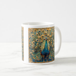 Art Nouveau Peacock Koffiemok