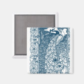 Art Nouveau Peacock Magneet (Voorkant / Achterkant)